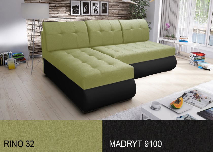 Produktové foto Rozkládací sedací souprava STRAKOŠ TOP 5 s úložným prostorem, rozkládací na spaní