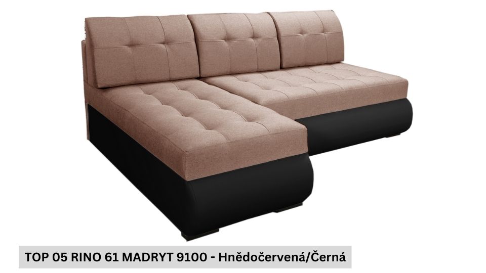 Produktové foto Rozkládací sedací souprava STRAKOŠ TOP 5 s úložným prostorem, rozkládací na spaní