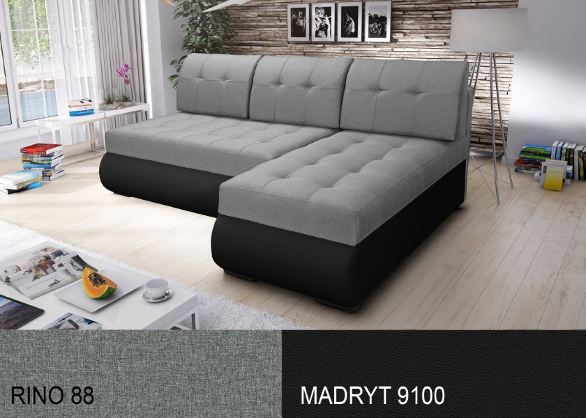 Produktové foto Rozkládací sedací souprava STRAKOŠ TOP 5 s úložným prostorem, rozkládací na spaní