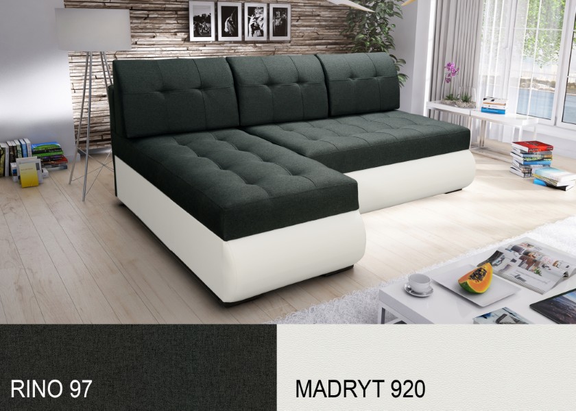 Produktové foto Rozkládací sedací souprava STRAKOŠ TOP 5 s úložným prostorem, rozkládací na spaní