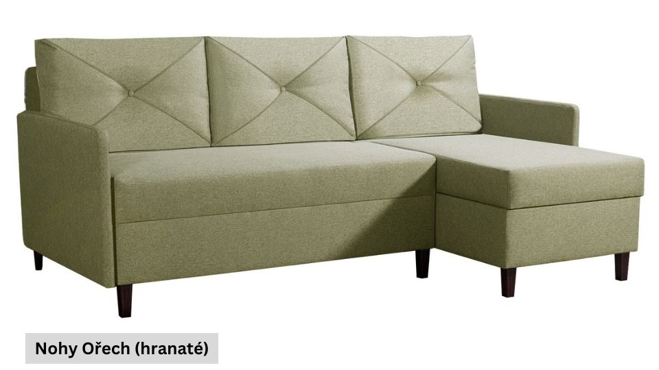 Produktové foto Rozkládací sedací souprava STRAKOŠ TOP 50 s úložným prostorem, rozkládací na spaní