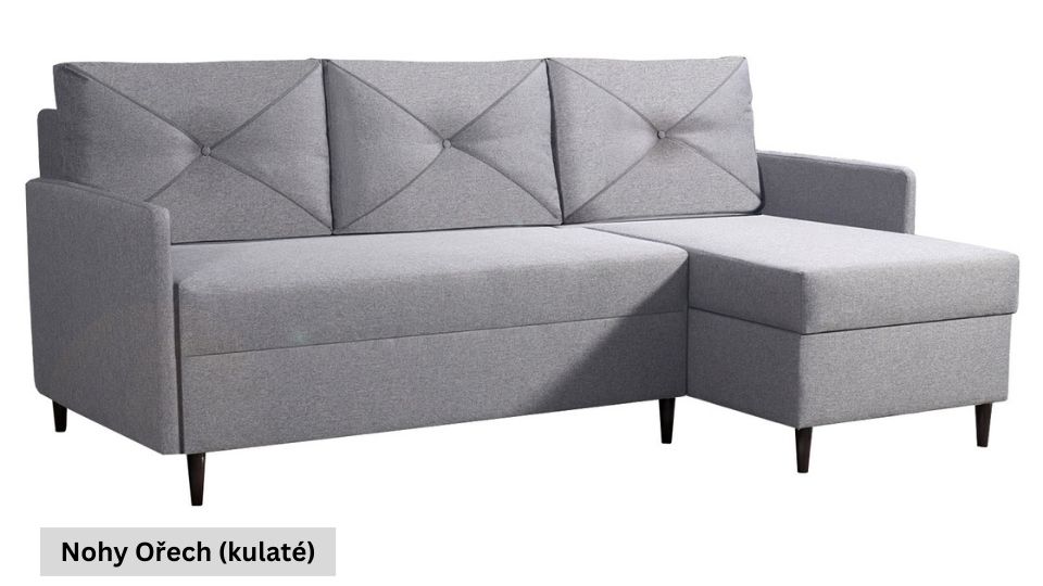 Produktové foto Rozkládací sedací souprava STRAKOŠ TOP 50 s úložným prostorem, rozkládací na spaní