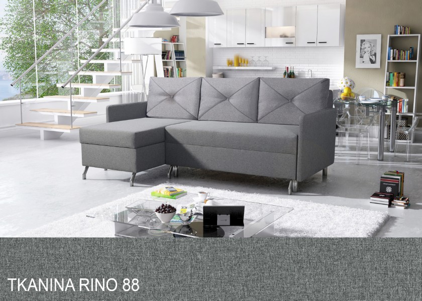 Produktové foto Rozkládací sedací souprava STRAKOŠ TOP 50 s úložným prostorem, rozkládací na spaní