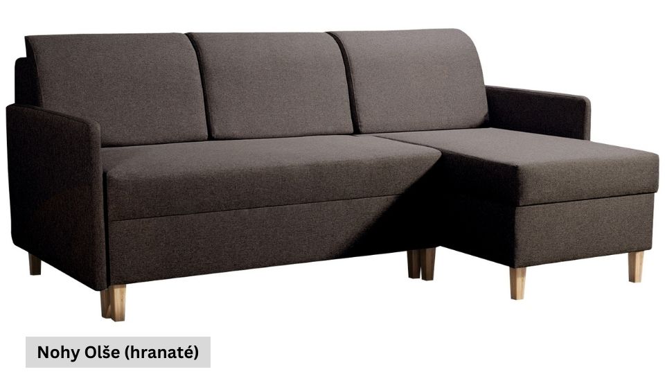 Produktové foto Rozkládací sedací souprava STRAKOŠ TOP 56 s úložným prostorem, rozkládací na spaní