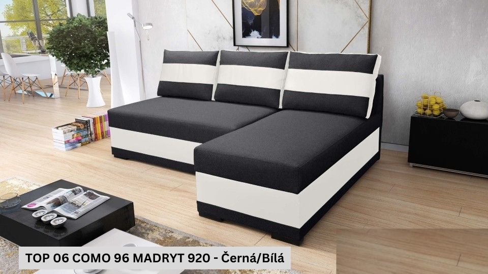 Produktové foto Rozkládací sedací souprava STRAKOŠ TOP 6 s úložným prostorem, rozkládací na spaní