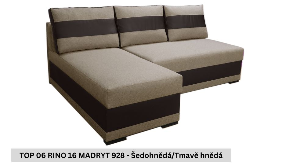 Produktové foto Rozkládací sedací souprava STRAKOŠ TOP 6 s úložným prostorem, rozkládací na spaní