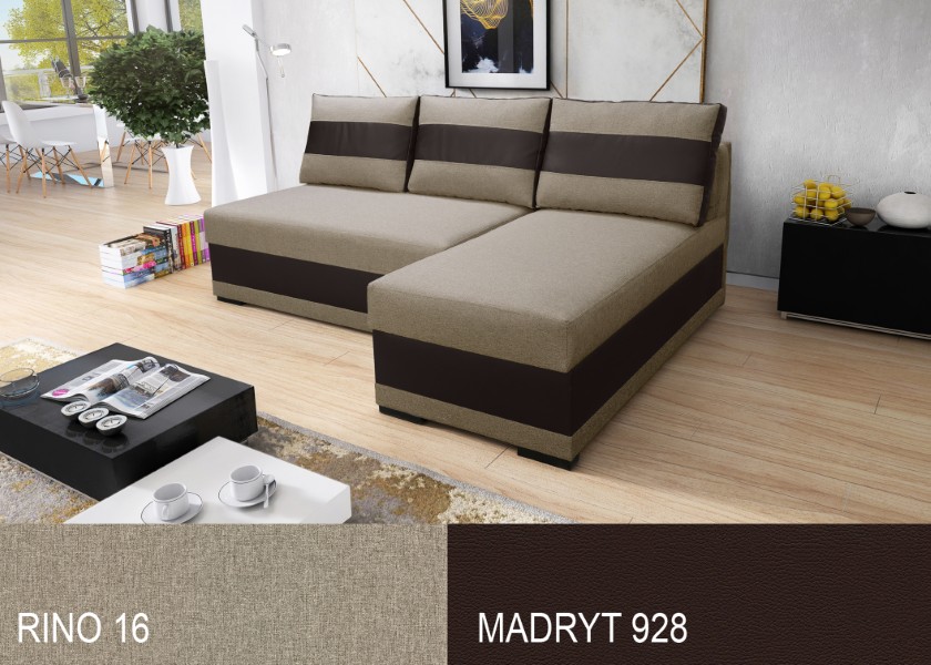 Produktové foto Rozkládací sedací souprava STRAKOŠ TOP 6 s úložným prostorem, rozkládací na spaní