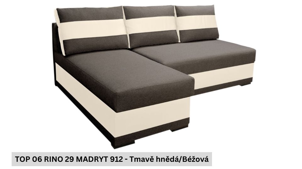 Produktové foto Rozkládací sedací souprava STRAKOŠ TOP 6 s úložným prostorem, rozkládací na spaní