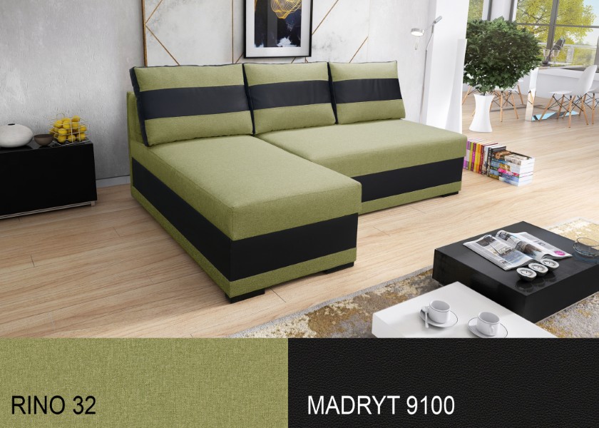 Produktové foto Rozkládací sedací souprava STRAKOŠ TOP 6 s úložným prostorem, rozkládací na spaní