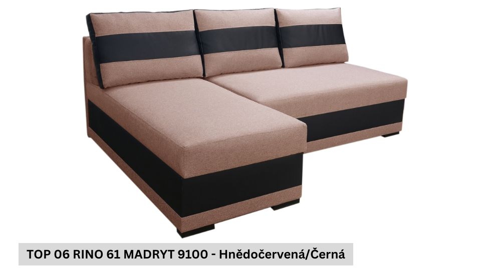Produktové foto Rozkládací sedací souprava STRAKOŠ TOP 6 s úložným prostorem, rozkládací na spaní
