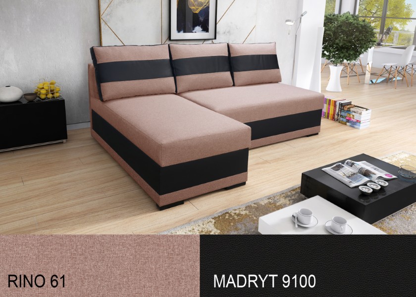 Produktové foto Rozkládací sedací souprava STRAKOŠ TOP 6 s úložným prostorem, rozkládací na spaní