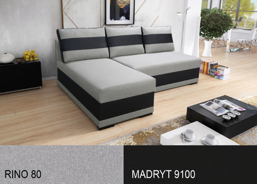 Produktové foto Rozkládací sedací souprava STRAKOŠ TOP 6 s úložným prostorem, rozkládací na spaní