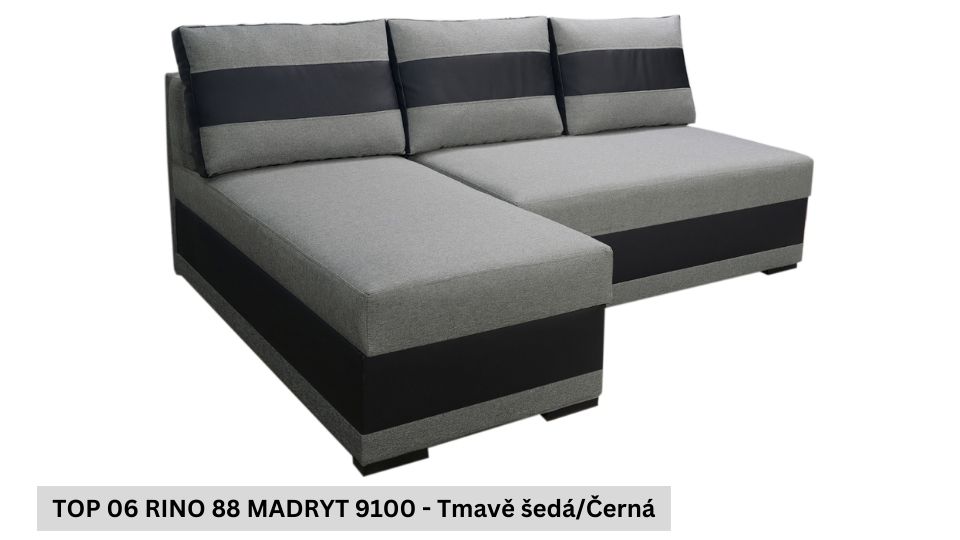 Produktové foto Rozkládací sedací souprava STRAKOŠ TOP 6 s úložným prostorem, rozkládací na spaní