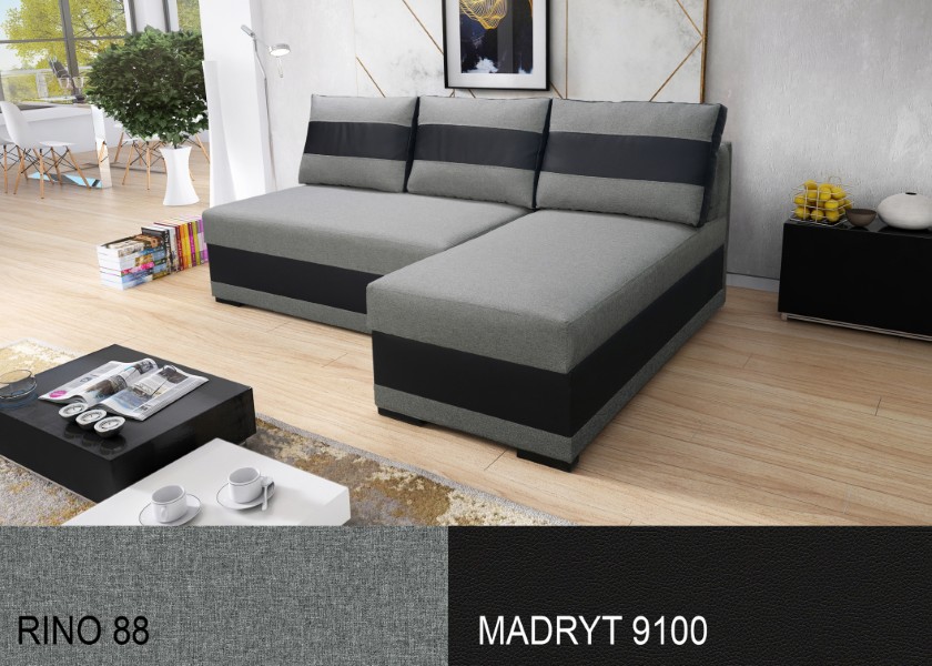 Produktové foto Rozkládací sedací souprava STRAKOŠ TOP 6 s úložným prostorem, rozkládací na spaní