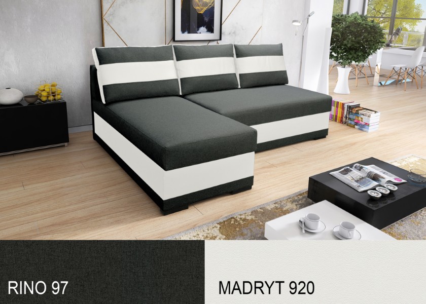 Produktové foto Rozkládací sedací souprava STRAKOŠ TOP 6 s úložným prostorem, rozkládací na spaní