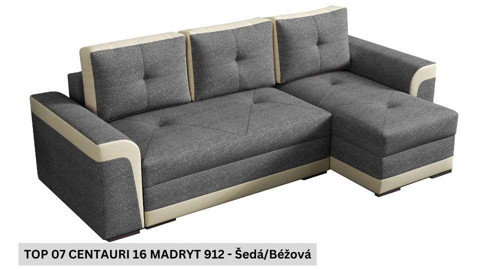 Produktové foto Rozkládací sedací souprava STRAKOŠ TOP 7 s úložným prostorem, rozkládací na spaní