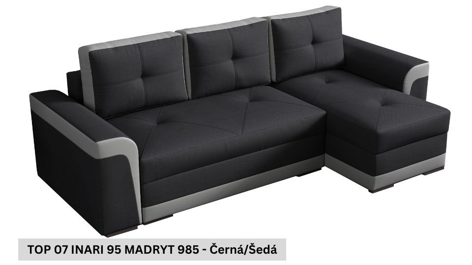 Produktové foto Rozkládací sedací souprava STRAKOŠ TOP 7 s úložným prostorem, rozkládací na spaní