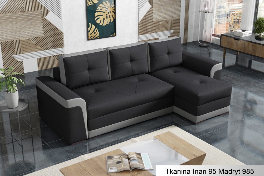 Produktové foto Rozkládací sedací souprava STRAKOŠ TOP 7 s úložným prostorem, rozkládací na spaní