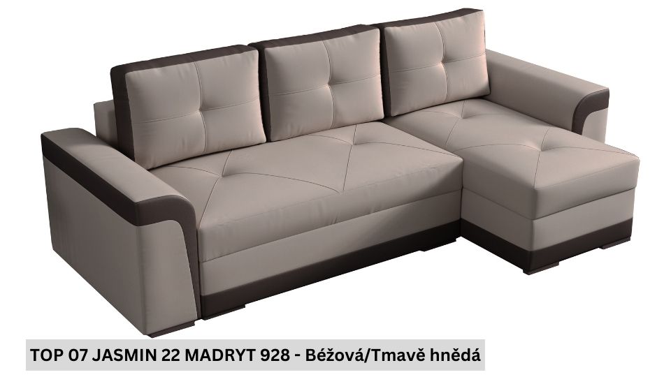 Produktové foto Rozkládací sedací souprava STRAKOŠ TOP 7 s úložným prostorem, rozkládací na spaní