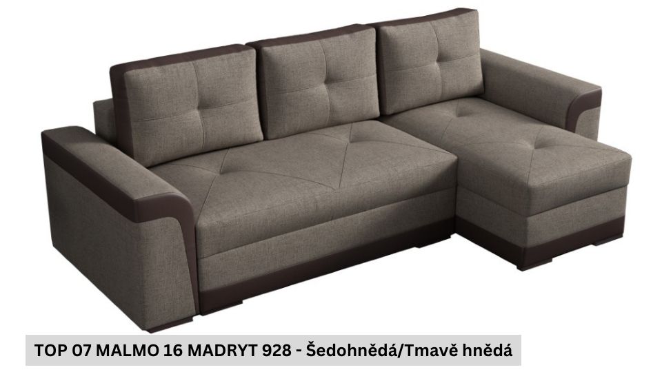 Produktové foto Rozkládací sedací souprava STRAKOŠ TOP 7 s úložným prostorem, rozkládací na spaní