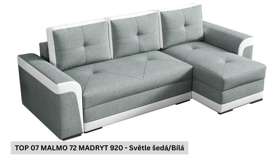 Produktové foto Rozkládací sedací souprava STRAKOŠ TOP 7 s úložným prostorem, rozkládací na spaní