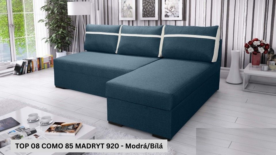 Produktové foto Rozkládací sedací souprava STRAKOŠ TOP 8 s úložným prostorem, rozkládací na spaní