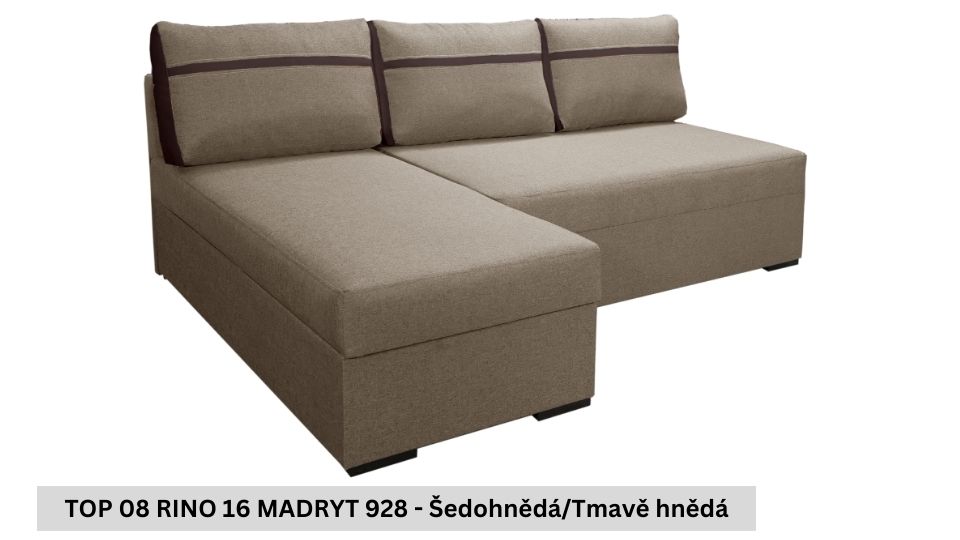 Produktové foto Rozkládací sedací souprava STRAKOŠ TOP 8 s úložným prostorem, rozkládací na spaní