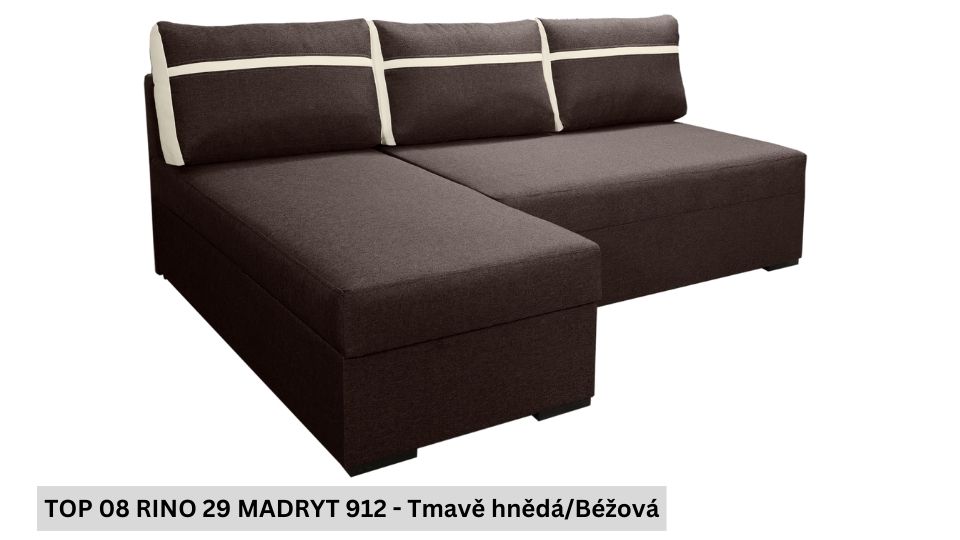 Produktové foto Rozkládací sedací souprava STRAKOŠ TOP 8 s úložným prostorem, rozkládací na spaní