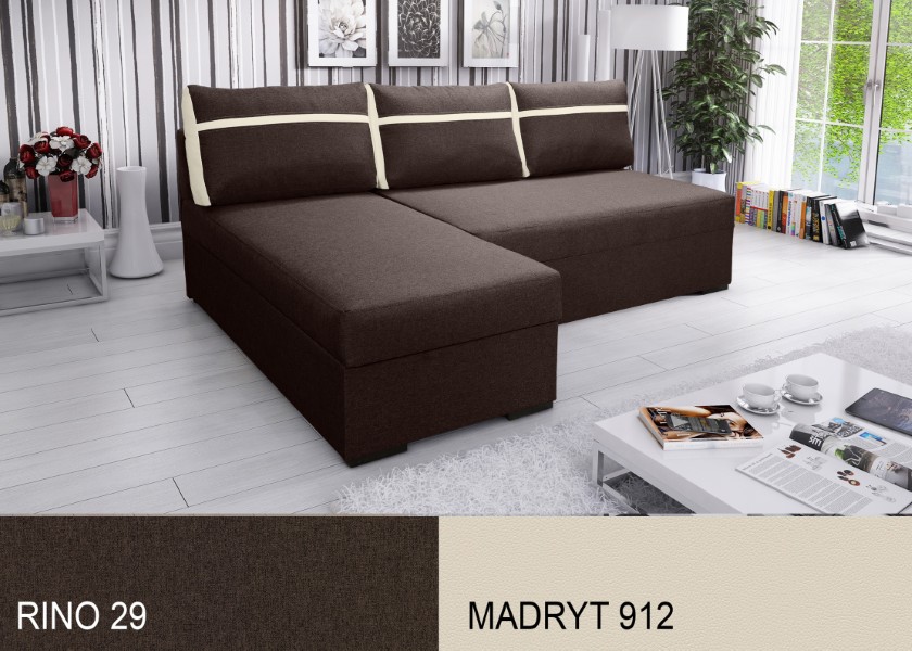 Produktové foto Rozkládací sedací souprava STRAKOŠ TOP 8 s úložným prostorem, rozkládací na spaní