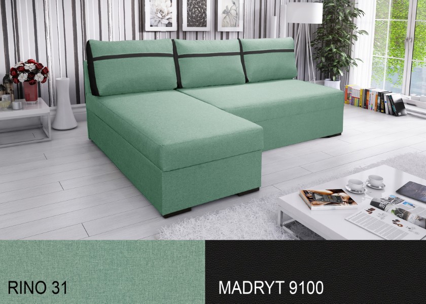 Produktové foto Rozkládací sedací souprava STRAKOŠ TOP 8 s úložným prostorem, rozkládací na spaní