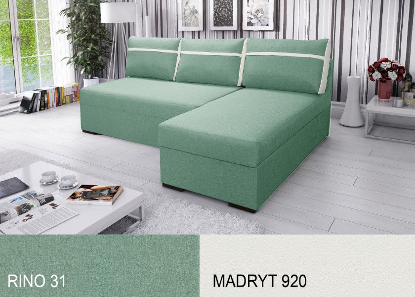 Produktové foto Rozkládací sedací souprava STRAKOŠ TOP 8 s úložným prostorem, rozkládací na spaní