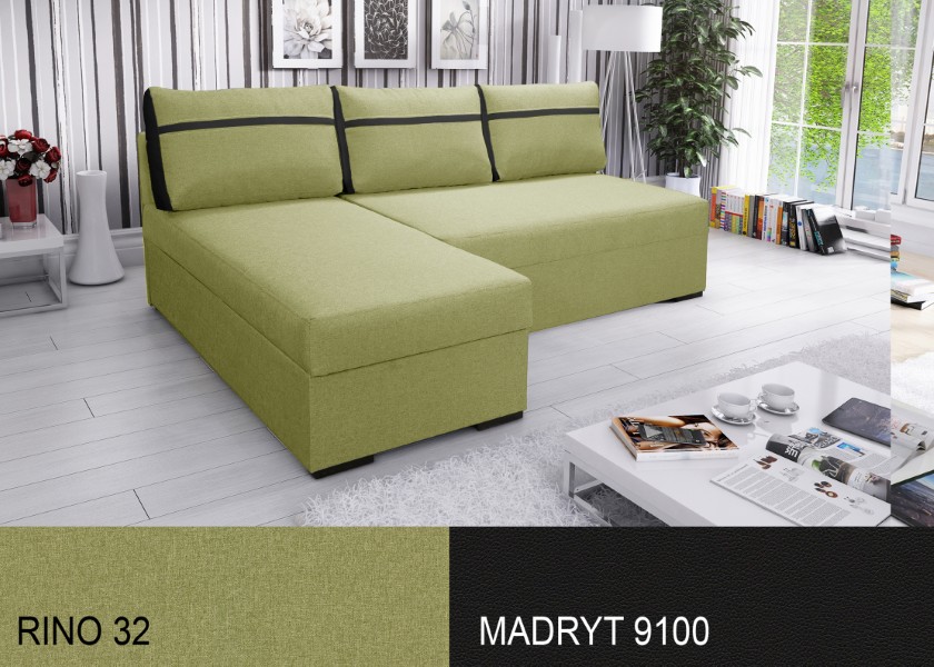 Produktové foto Rozkládací sedací souprava STRAKOŠ TOP 8 s úložným prostorem, rozkládací na spaní