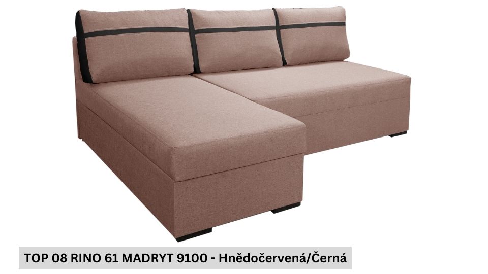 Produktové foto Rozkládací sedací souprava STRAKOŠ TOP 8 s úložným prostorem, rozkládací na spaní