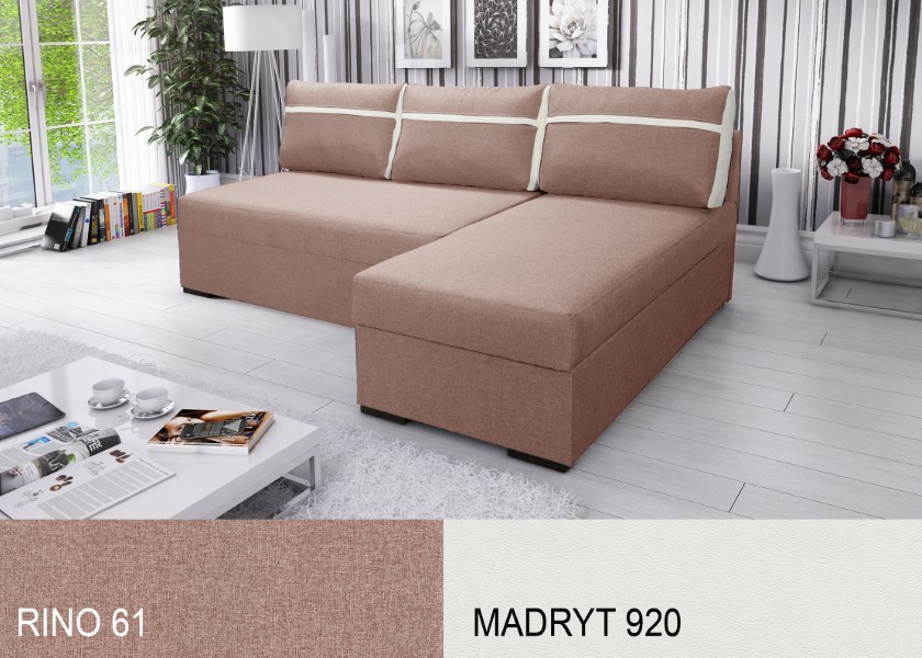 Produktové foto Rozkládací sedací souprava STRAKOŠ TOP 8 s úložným prostorem, rozkládací na spaní