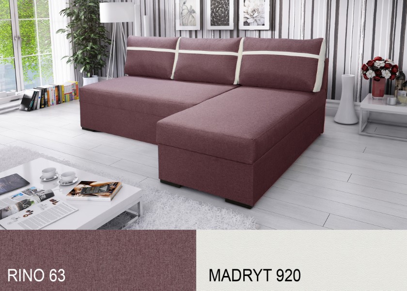 Produktové foto Rozkládací sedací souprava STRAKOŠ TOP 8 s úložným prostorem, rozkládací na spaní