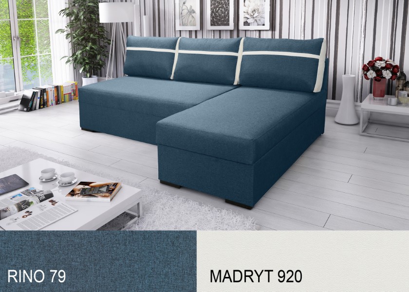 Produktové foto Rozkládací sedací souprava STRAKOŠ TOP 8 s úložným prostorem, rozkládací na spaní