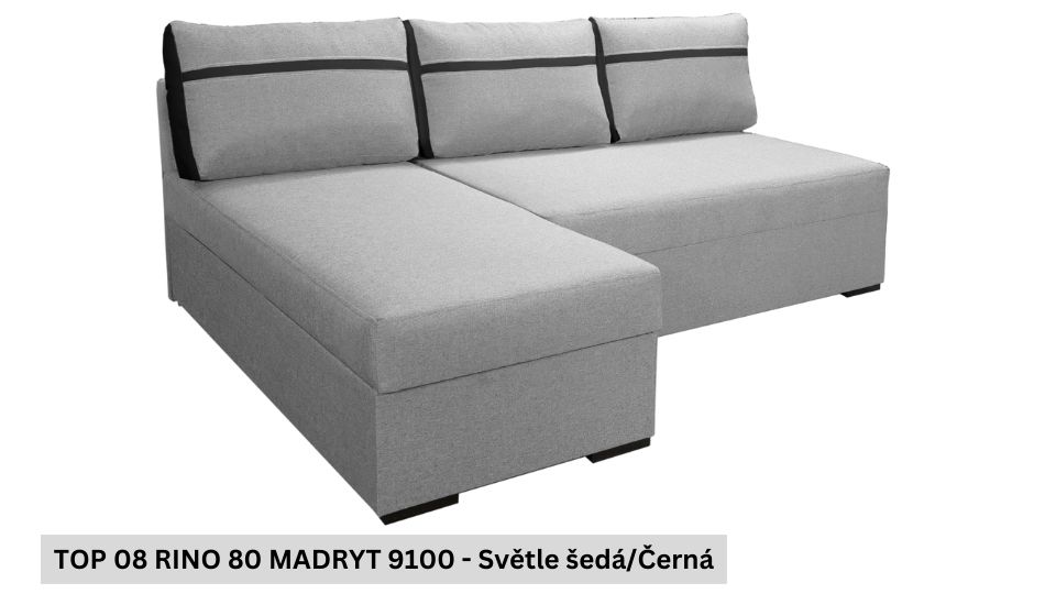 Produktové foto Rozkládací sedací souprava STRAKOŠ TOP 8 s úložným prostorem, rozkládací na spaní