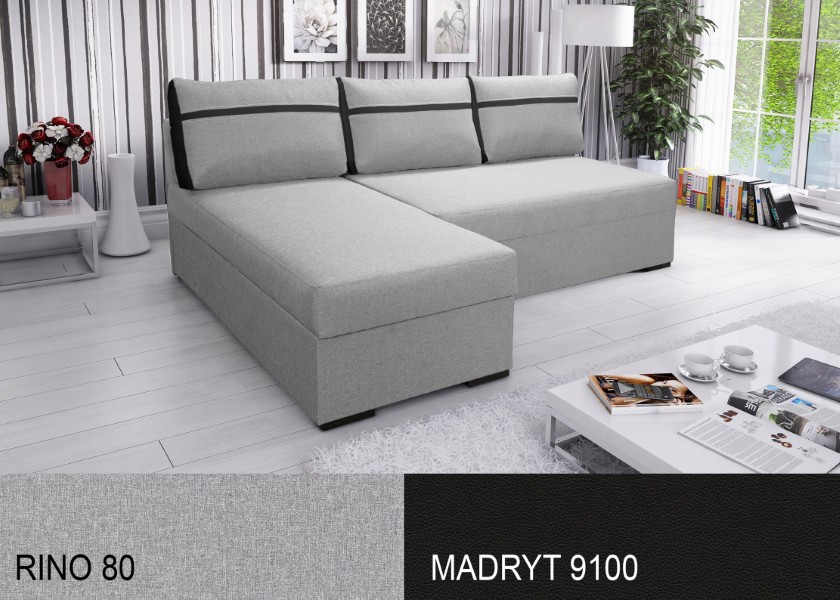 Produktové foto Rozkládací sedací souprava STRAKOŠ TOP 8 s úložným prostorem, rozkládací na spaní