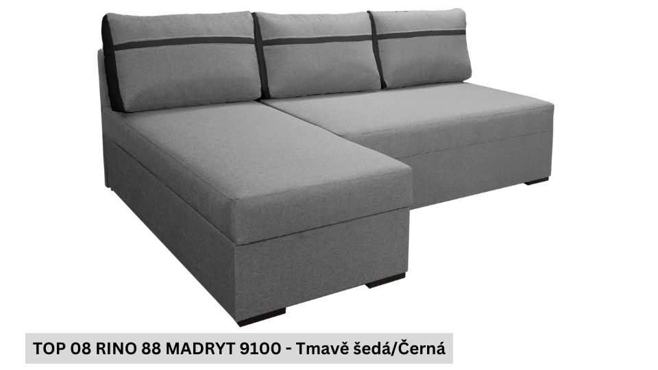 Produktové foto Rozkládací sedací souprava STRAKOŠ TOP 8 s úložným prostorem, rozkládací na spaní