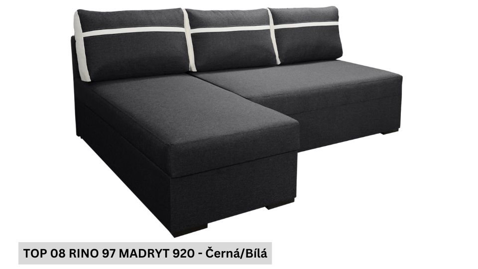 Produktové foto Rozkládací sedací souprava STRAKOŠ TOP 8 s úložným prostorem, rozkládací na spaní