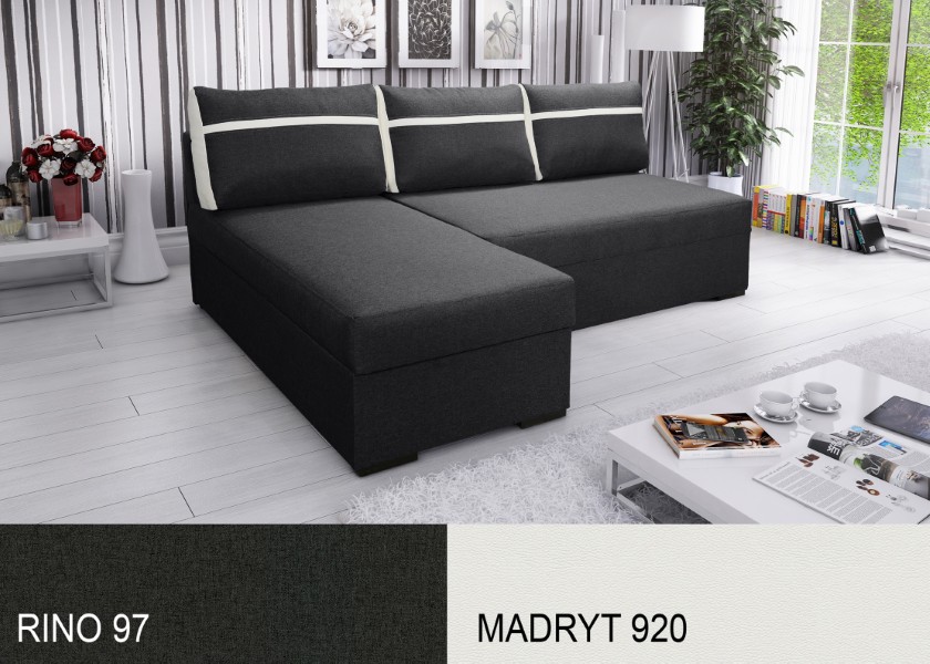 Produktové foto Rozkládací sedací souprava STRAKOŠ TOP 8 s úložným prostorem, rozkládací na spaní