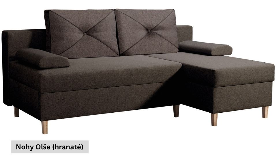 Produktové foto Rozkládací sedací souprava STRAKOŠ TOP 80 s úložným prostorem, rozkládací na spaní