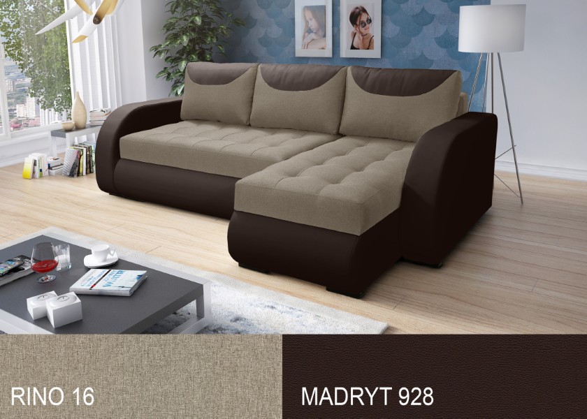 Produktové foto Rozkládací sedací souprava STRAKOŠ TOP 9 s úložným prostorem, rozkládací na spaní