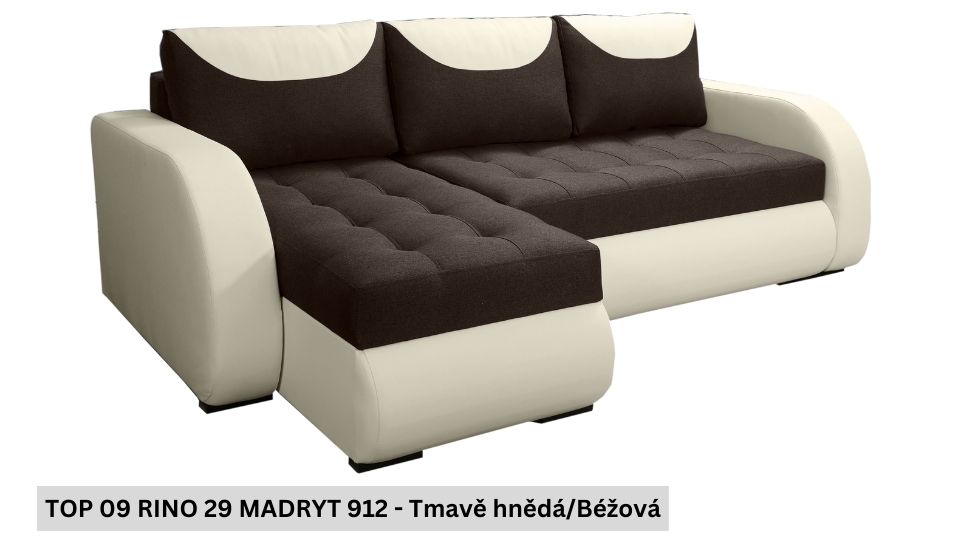 Rozkládací sedací souprava STRAKOŠ TOP 9 s úložným prostorem, rozkládací na spaní