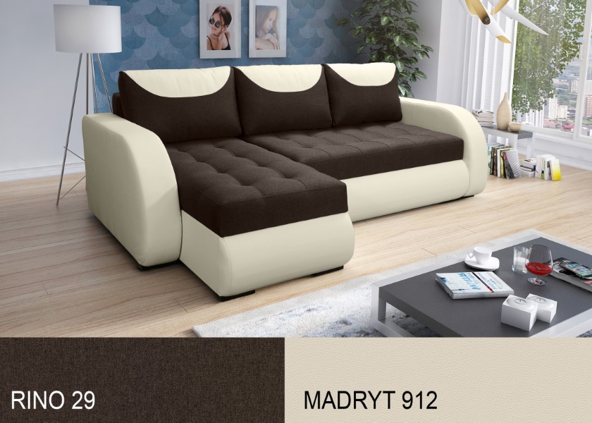 Produktové foto Rozkládací sedací souprava STRAKOŠ TOP 9 s úložným prostorem, rozkládací na spaní