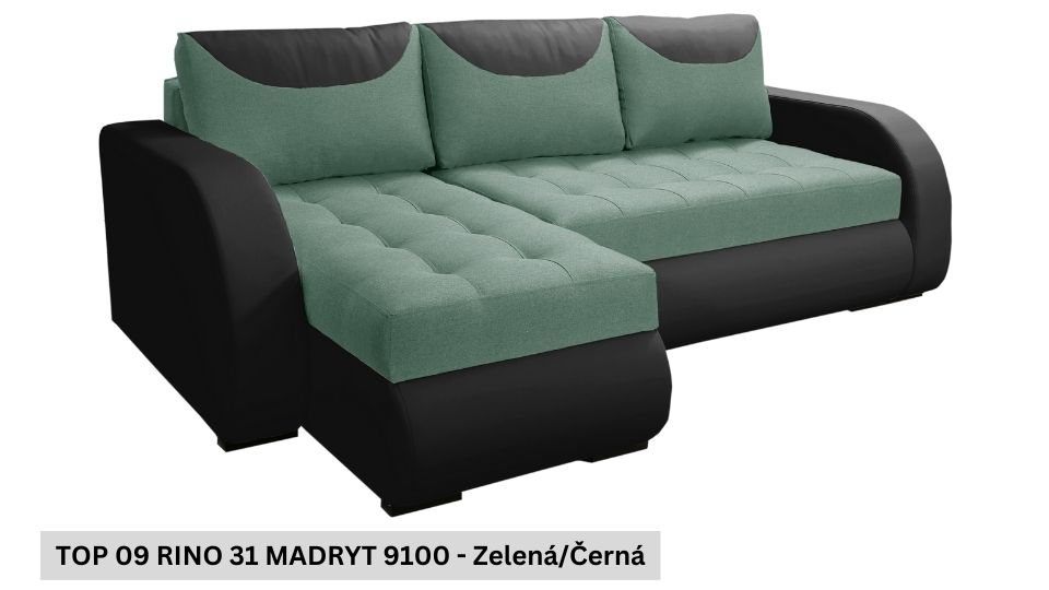 Produktové foto Rozkládací sedací souprava STRAKOŠ TOP 9 s úložným prostorem, rozkládací na spaní