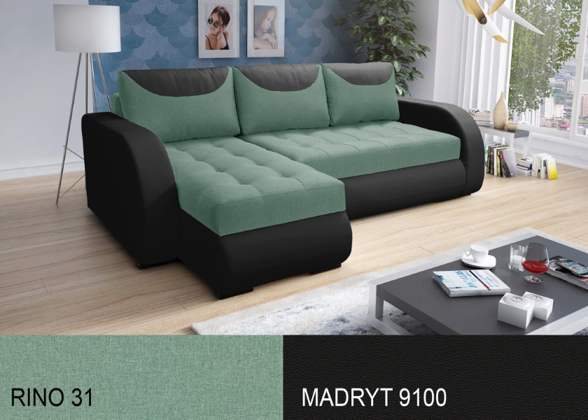 Produktové foto Rozkládací sedací souprava STRAKOŠ TOP 9 s úložným prostorem, rozkládací na spaní