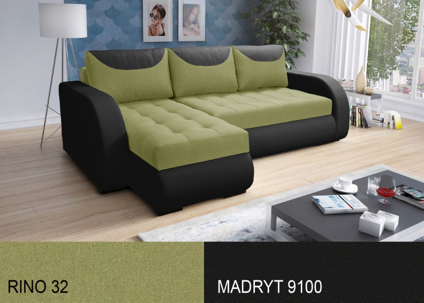 Produktové foto Rozkládací sedací souprava STRAKOŠ TOP 9 s úložným prostorem, rozkládací na spaní