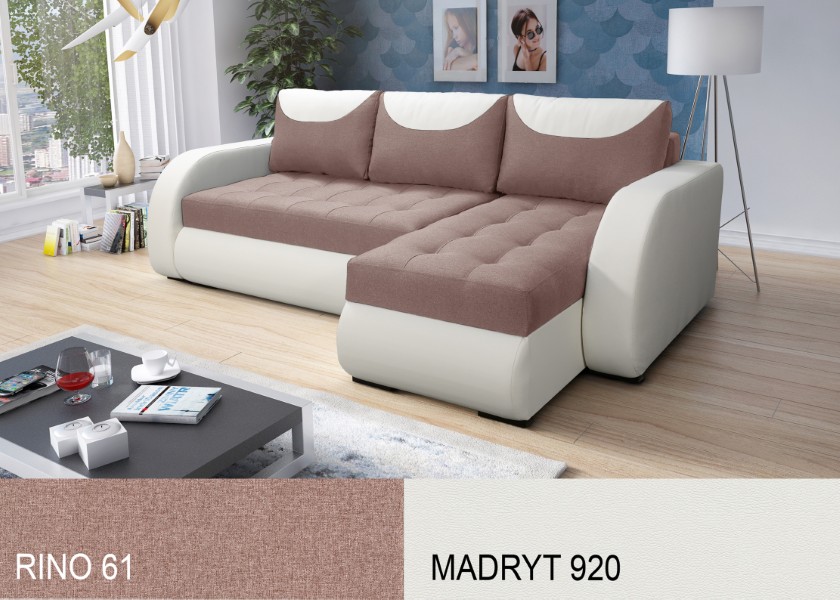 Produktové foto Rozkládací sedací souprava STRAKOŠ TOP 9 s úložným prostorem, rozkládací na spaní