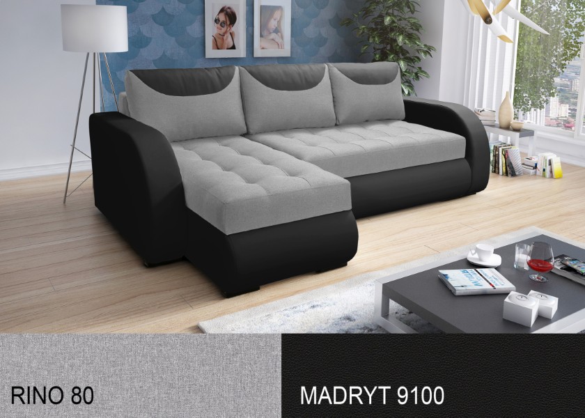 Produktové foto Rozkládací sedací souprava STRAKOŠ TOP 9 s úložným prostorem, rozkládací na spaní